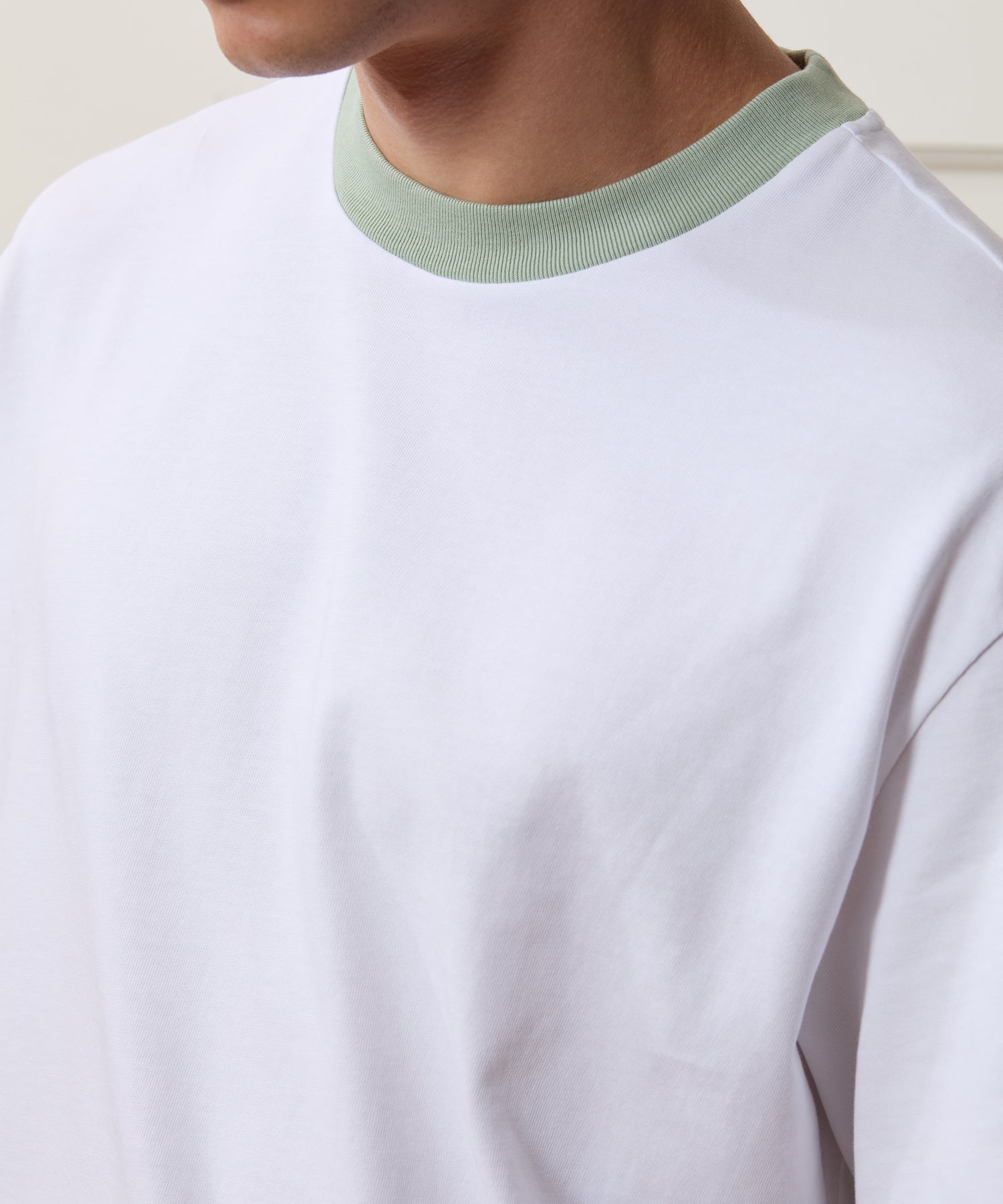 Boxy Jersey Ringer Tee