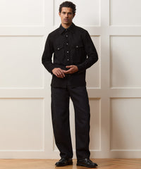 Italian Suede Western Shirt Jacket