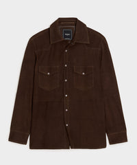 Italian Suede Western Shirt Jacket