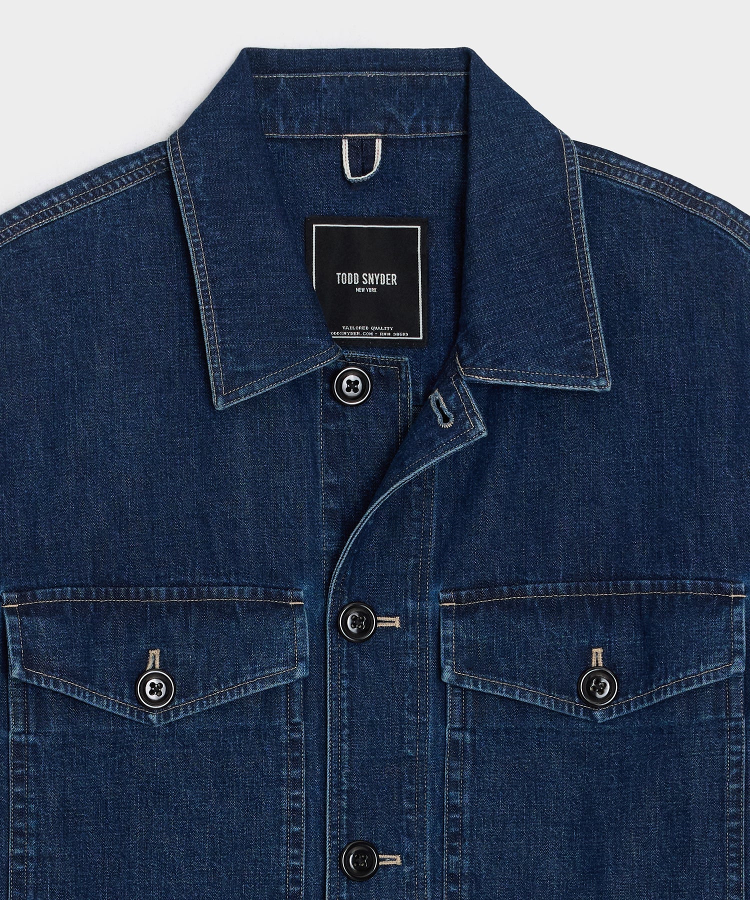 Denim Military Overshirt