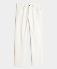 Straight Japanese Selvedge Stretch Jean in White