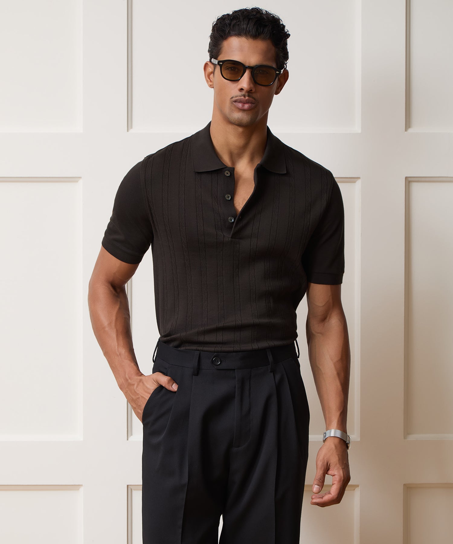 Cotton Cable Polo