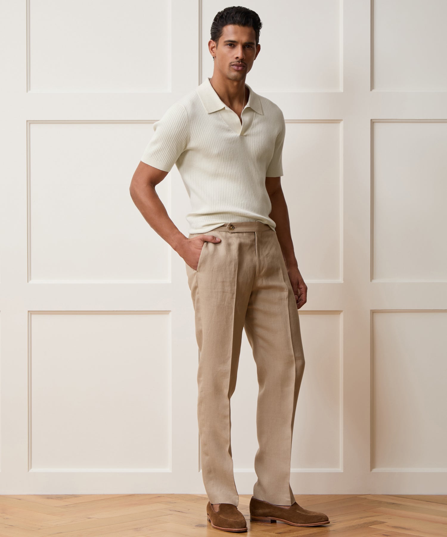 Cotton-Cashmere Sweater Polo