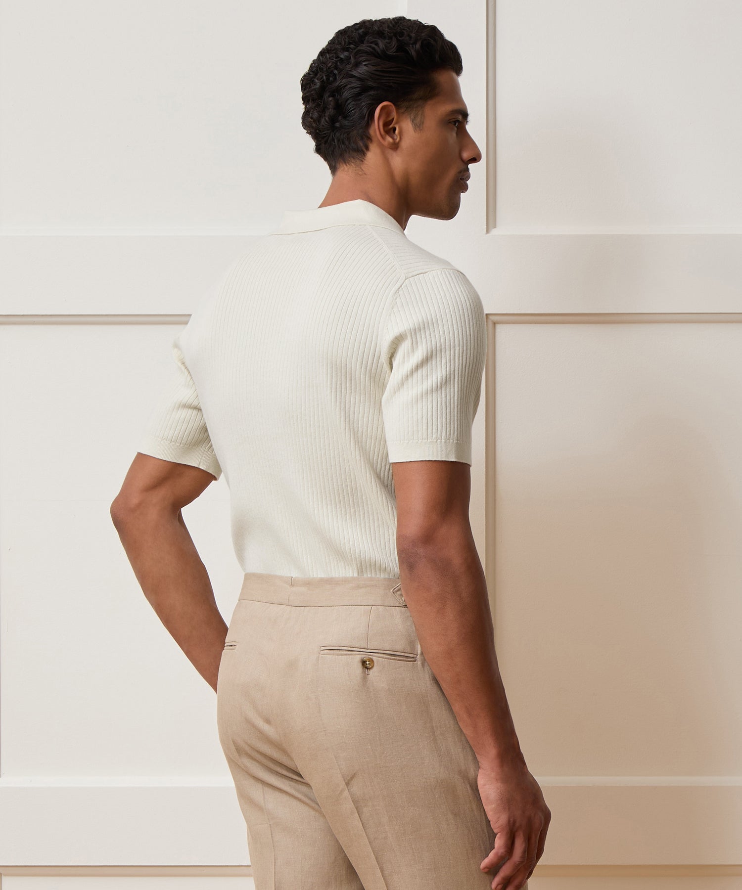 Cotton-Cashmere Sweater Polo