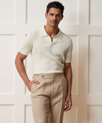 Cotton-Cashmere Sweater Polo