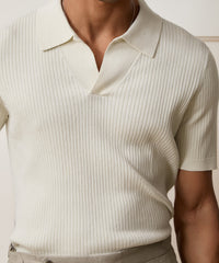 Cotton-Cashmere Sweater Polo