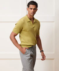 Cotton-Cashmere Sweater Polo