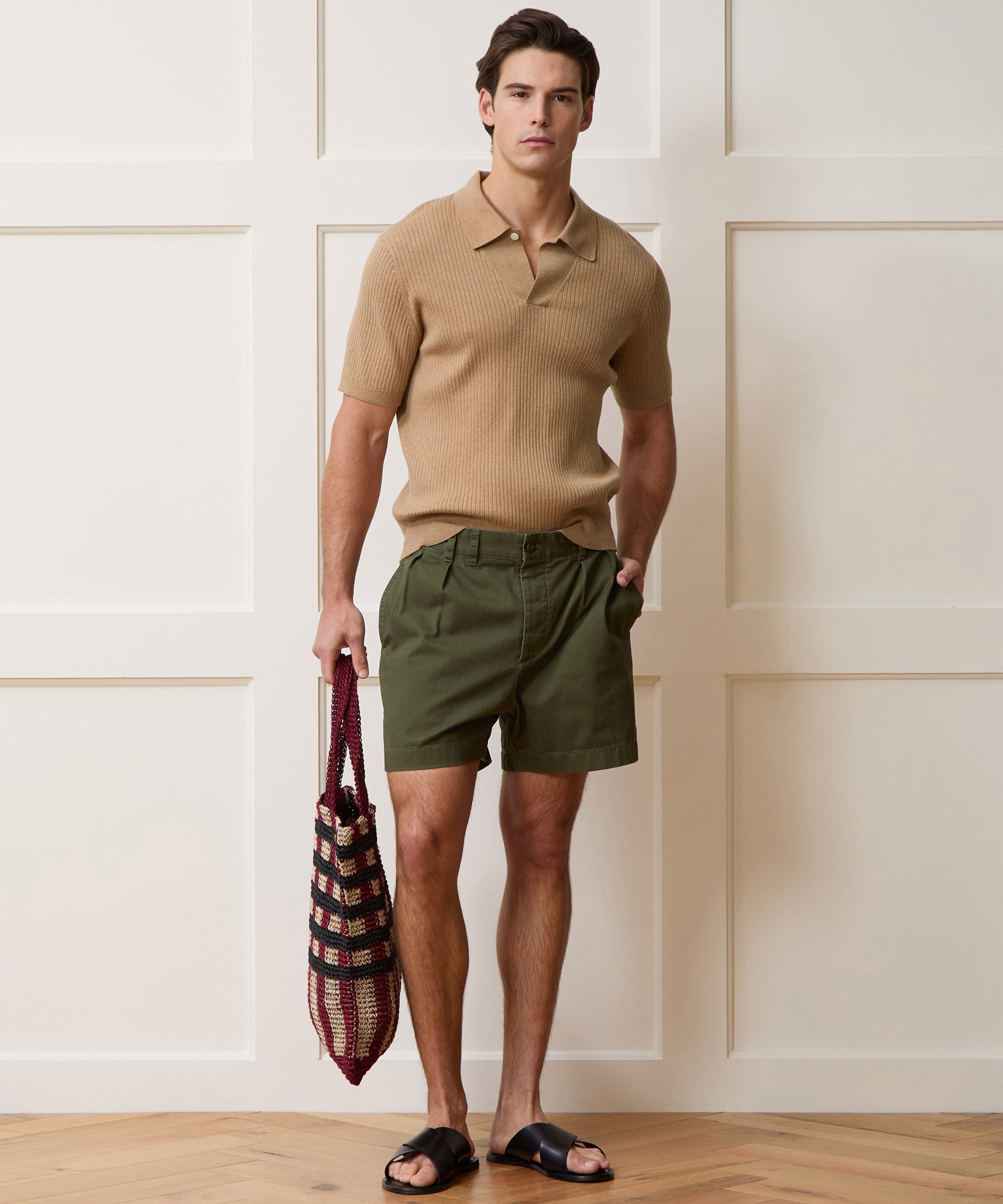 Cotton-Cashmere Sweater Polo