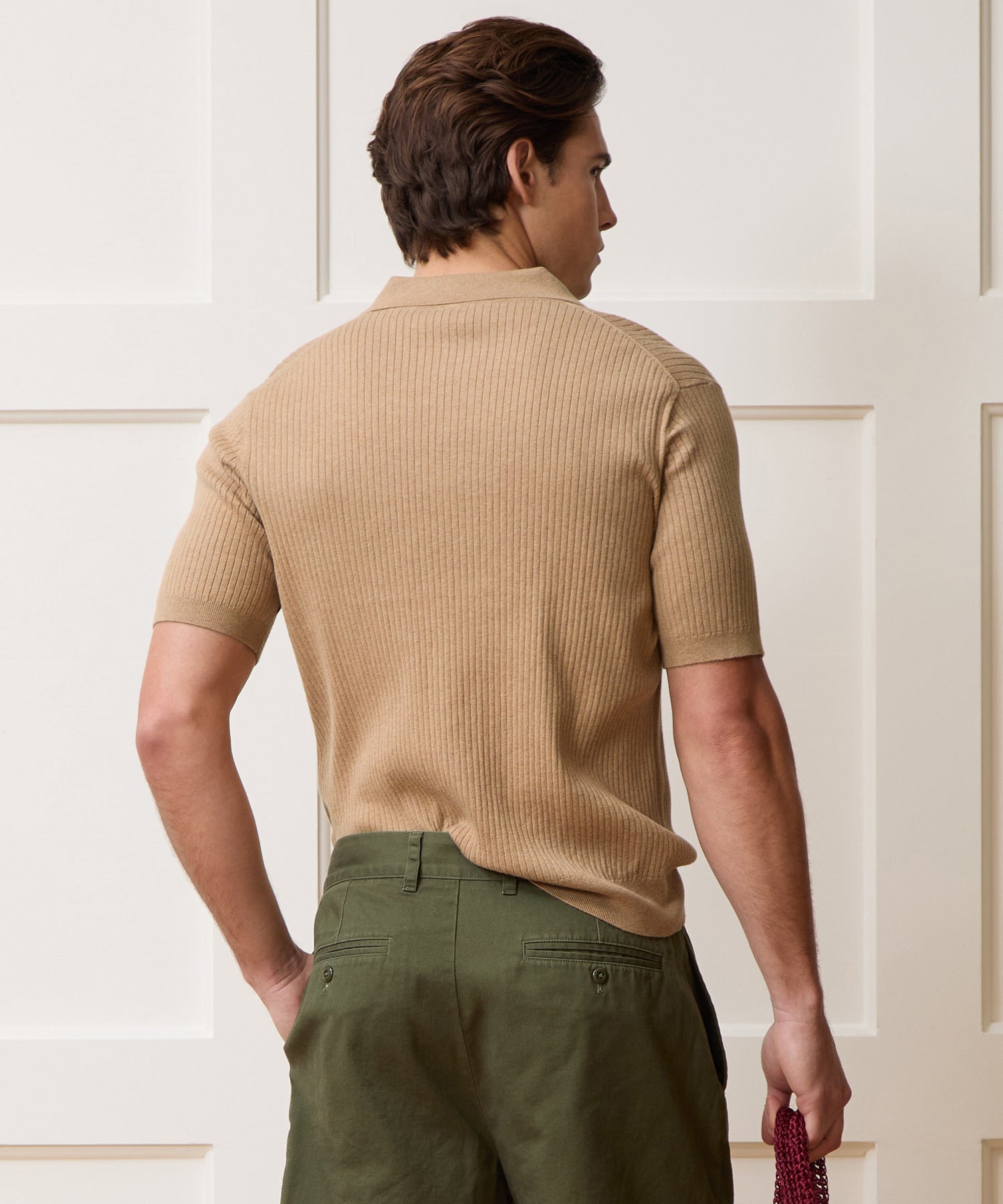 Cotton-Cashmere Sweater Polo