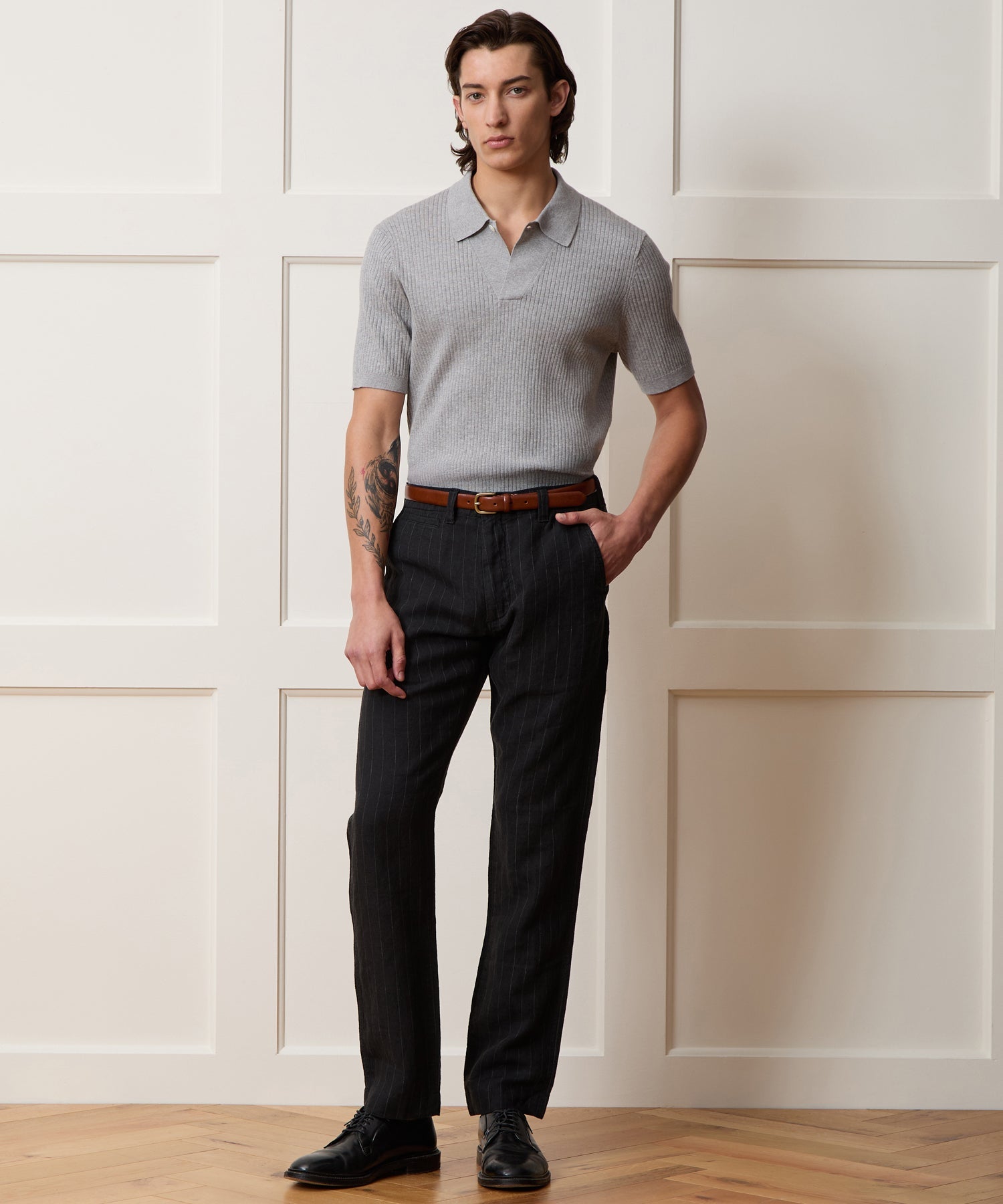 Cotton-Cashmere Sweater Polo