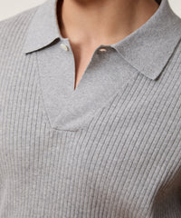 Cotton-Cashmere Sweater Polo