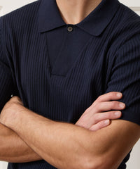 Cotton-Cashmere Sweater Polo