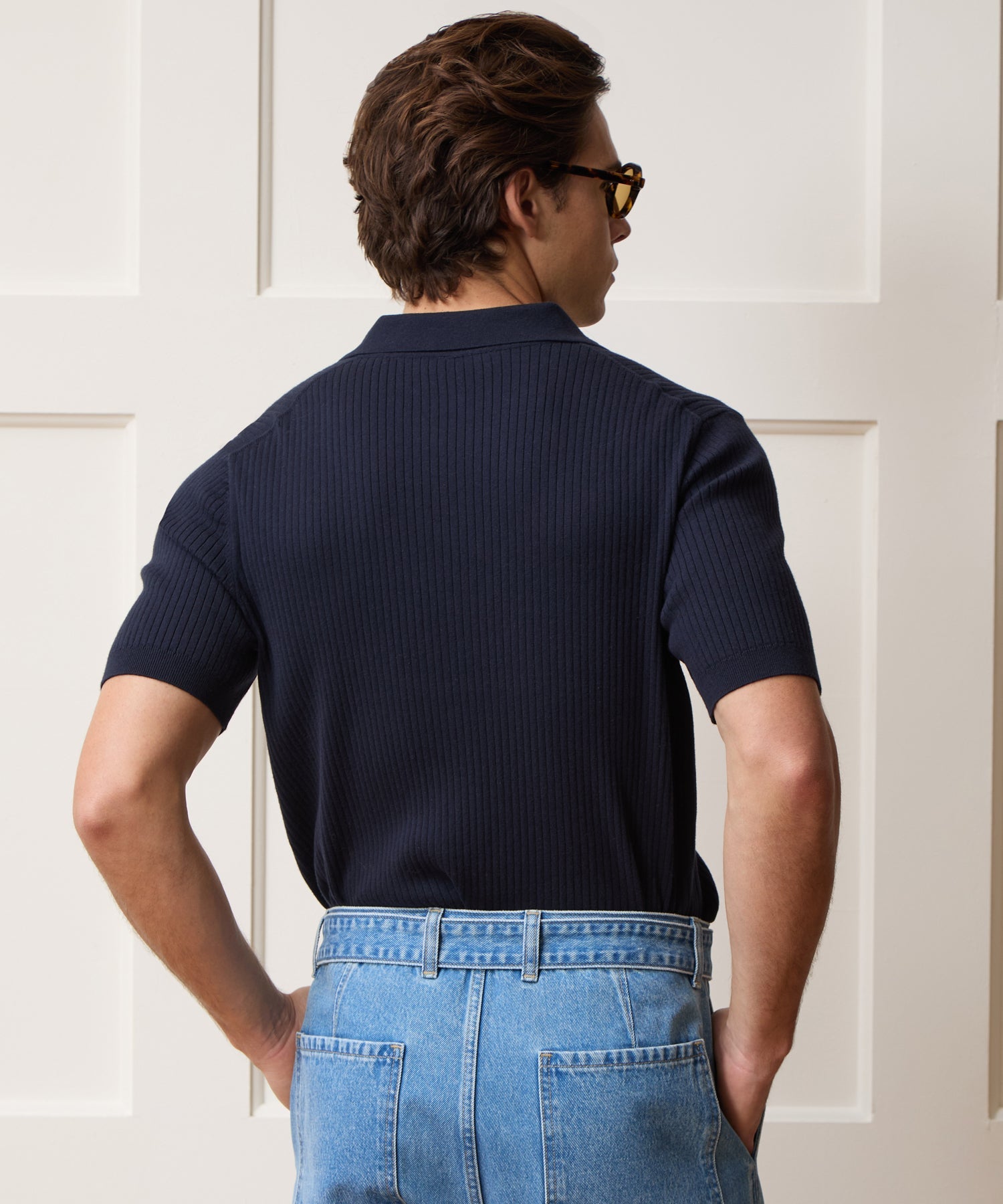 Cotton-Cashmere Sweater Polo