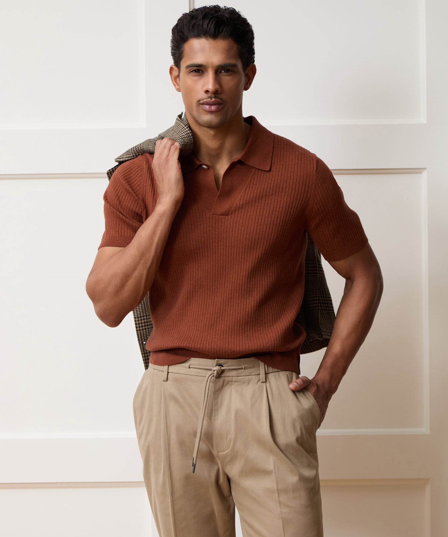 Cotton-Cashmere Sweater Polo