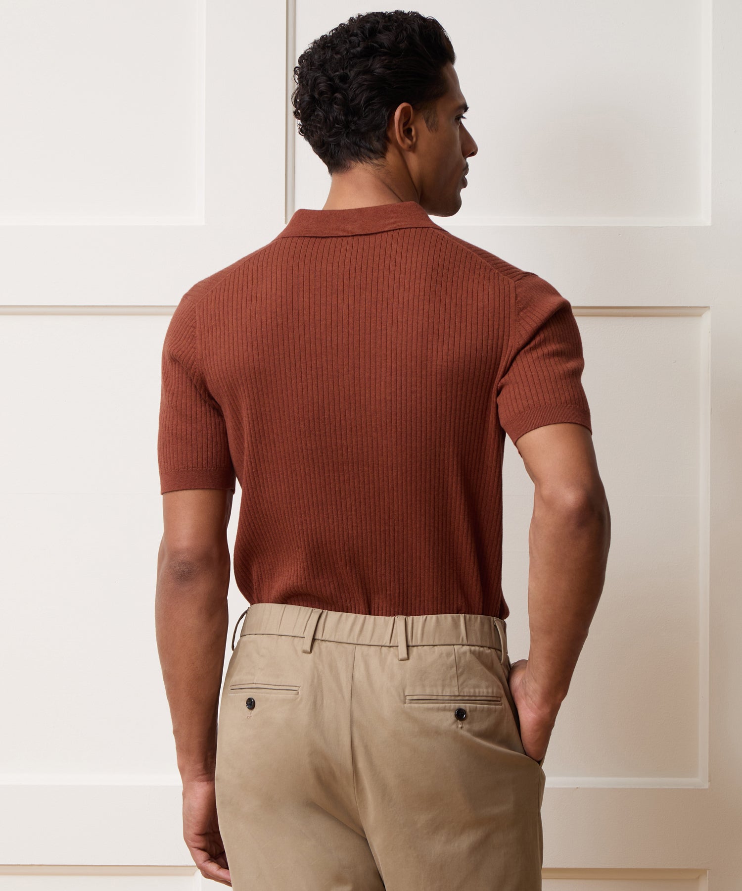 Cotton-Cashmere Sweater Polo