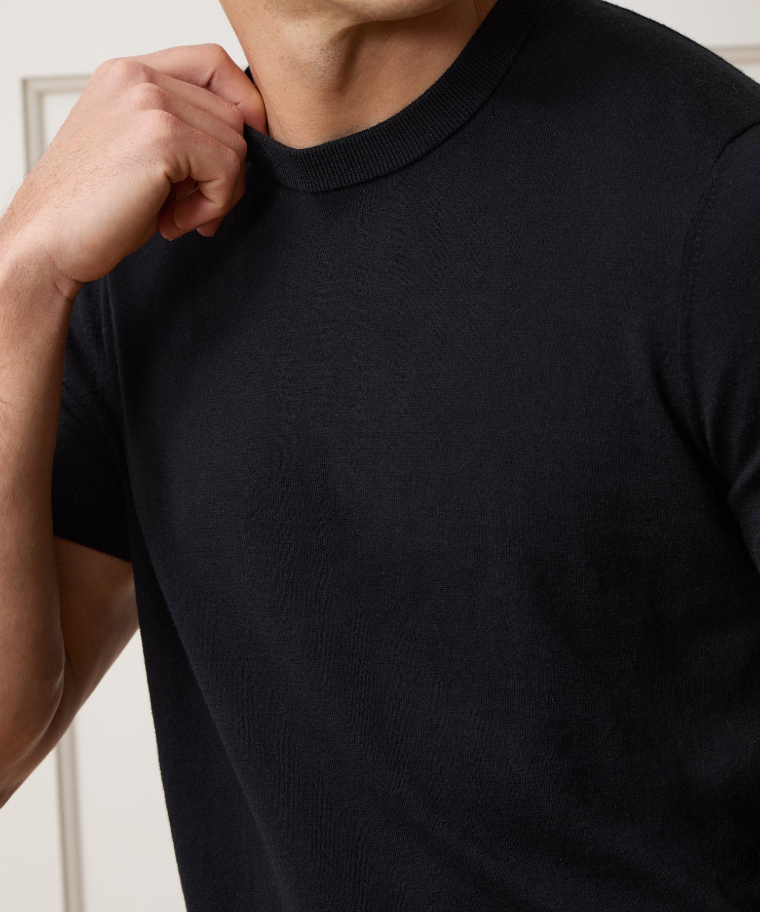 Cotton-Cashmere Sweater Tee