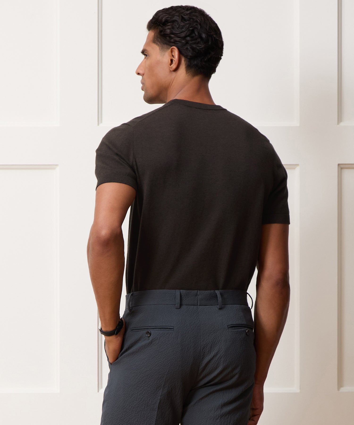 Cotton-Cashmere Sweater Tee
