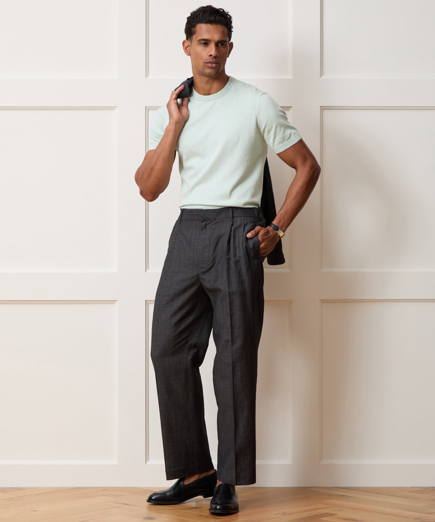Cotton-Cashmere Sweater Tee