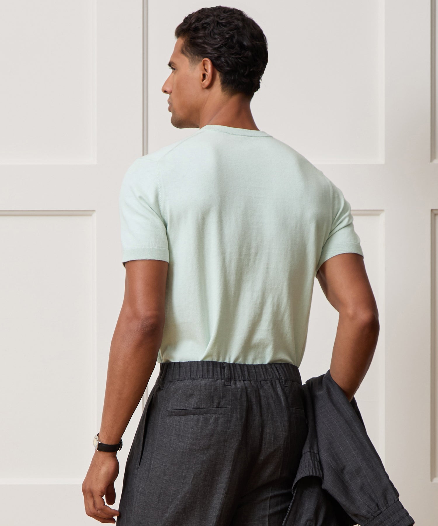 Cotton-Cashmere Sweater Tee