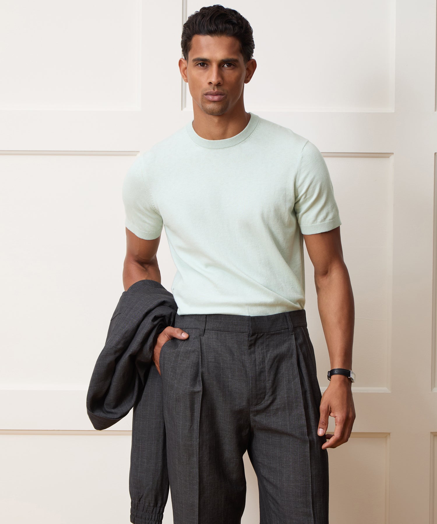 Cotton-Cashmere Sweater Tee