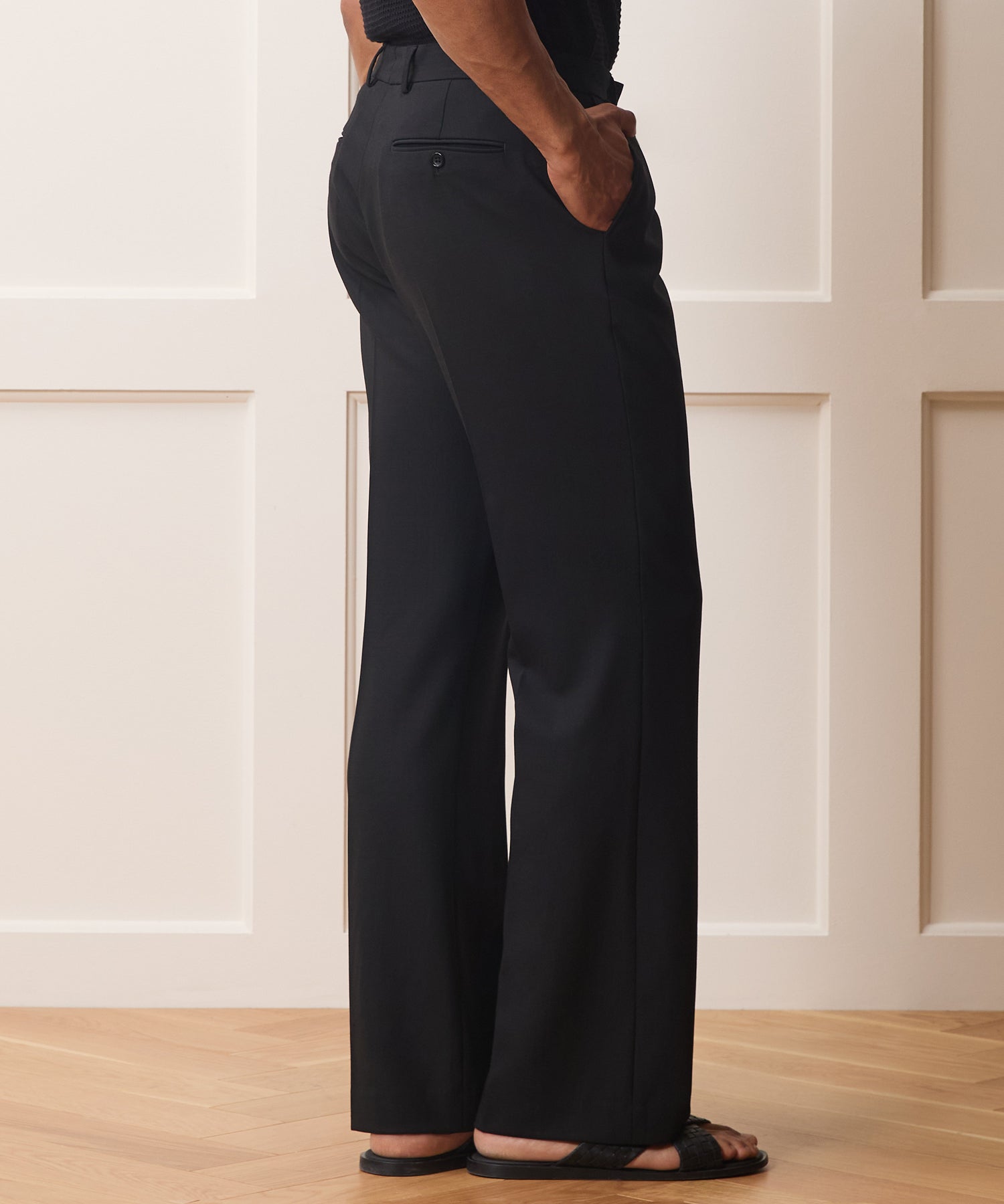 Italian Wool Flare Trouser
