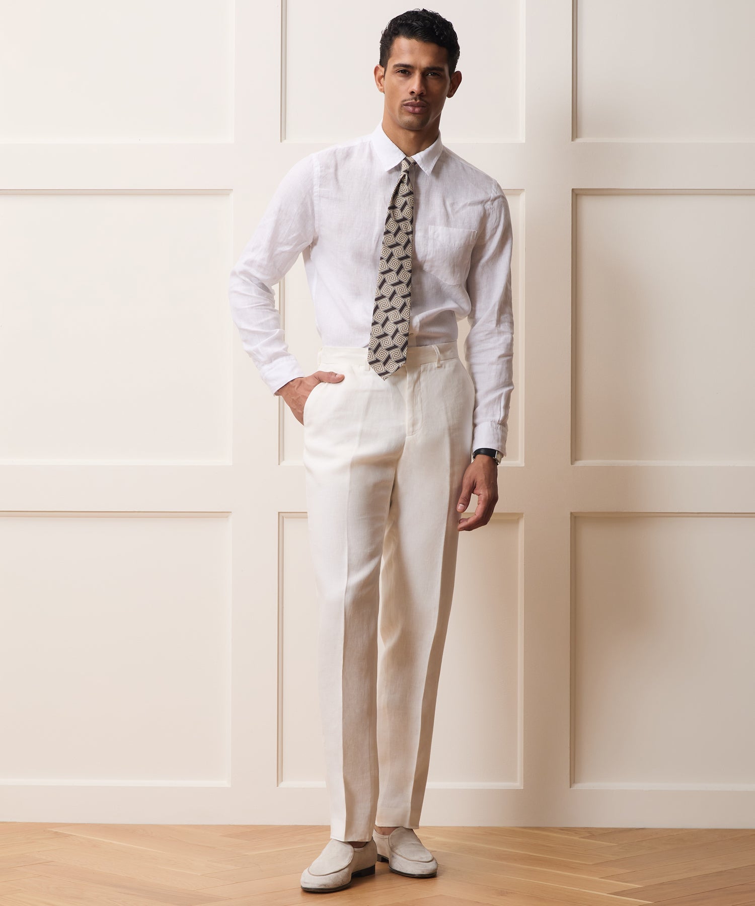 Italian Linen Sutton Trouser