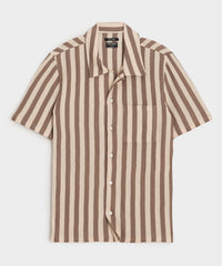Linen-Cotton Knit Shirt