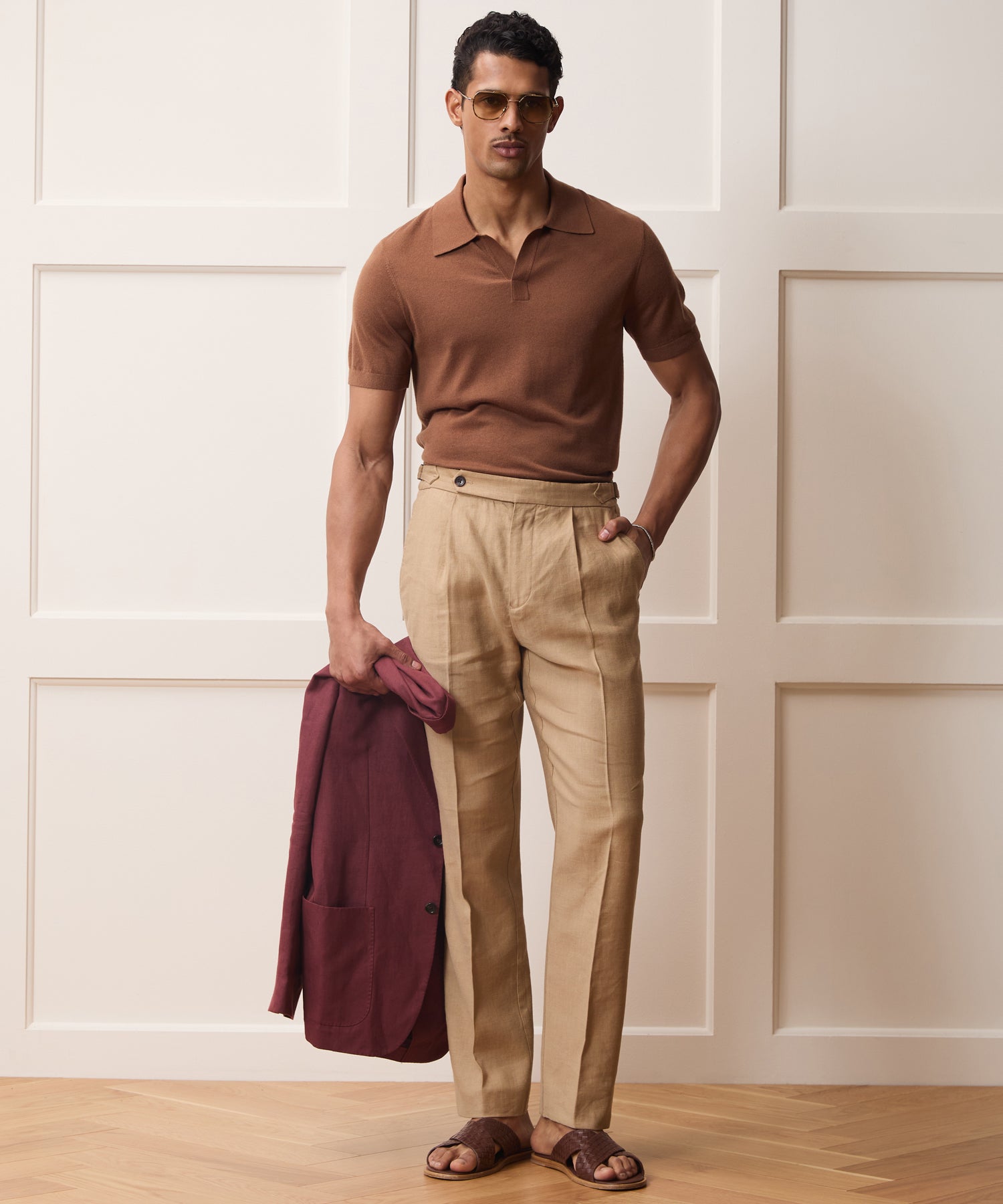 Silk-Cashmere Montauk Sweater Polo