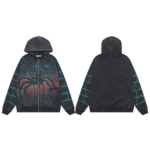Vale Forever Valley Fest Spider Graphic Full-Zip Hoodie