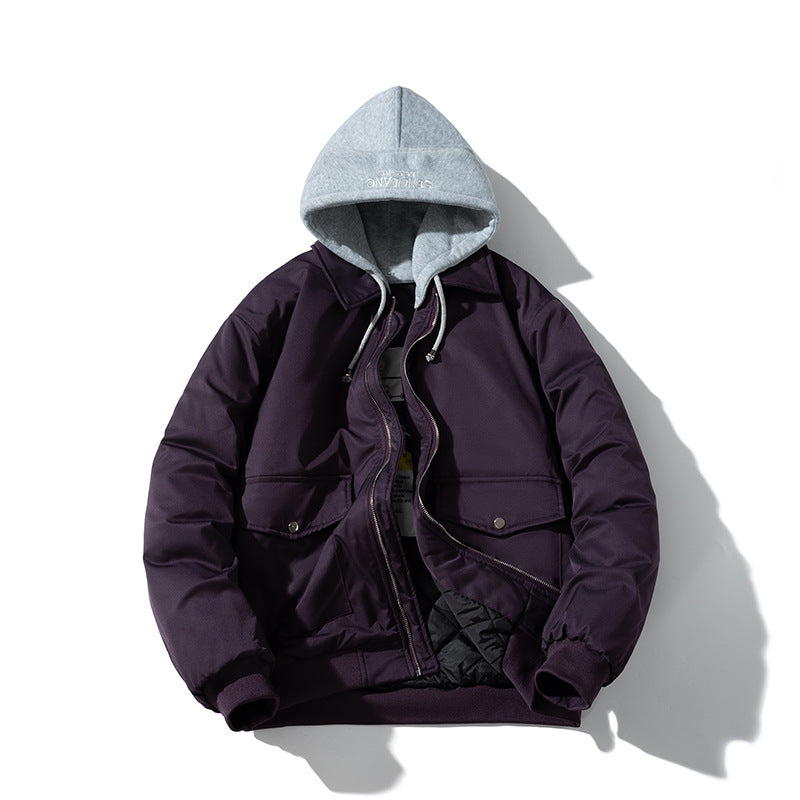 Mens Vintage Jackets Jacket Padded Workwear Jacket Trendy Baseball Uniform