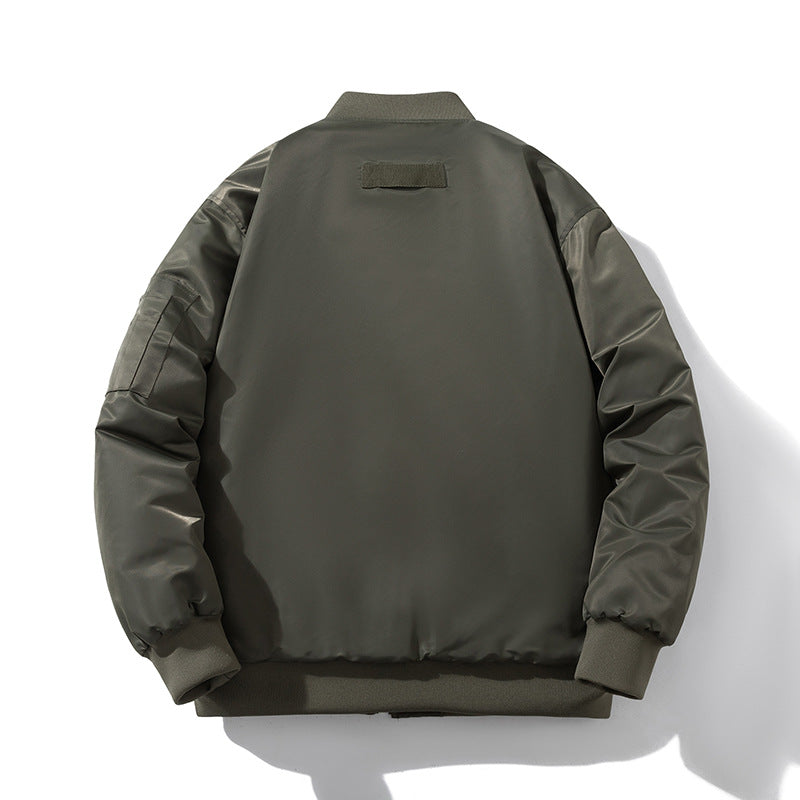 Mens Vintage Jackets vintage jacket loose trend baseball jacket padded flight suit