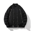 Men Vintage Jackets Vintage Zipper Baseball Padded Jacket Flight Jacket Cotton