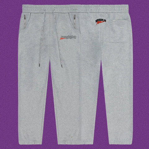 Roughplay Small Logo Track Sweatpants - Light Grey