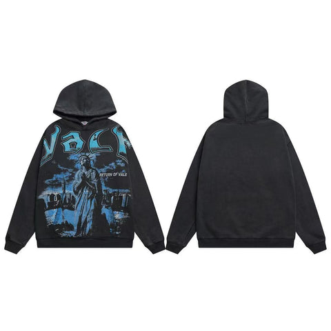 Vale Forever Return of Valle Statue Graphic Pullover Hoodie
