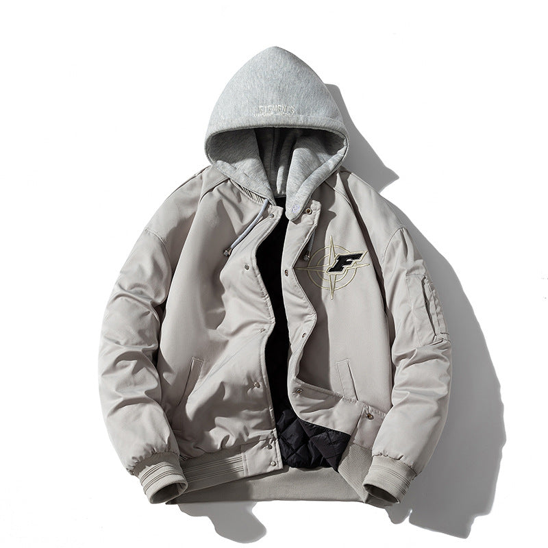 Mens Vintage Jackets Jacket Padded Thickened Baseball Jacket Cotton Jacket