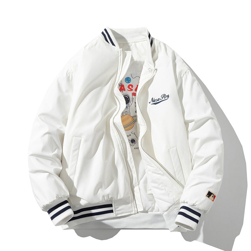 Mens Vintage Jackets Cotton Baseball Suit Street Tide Jacket