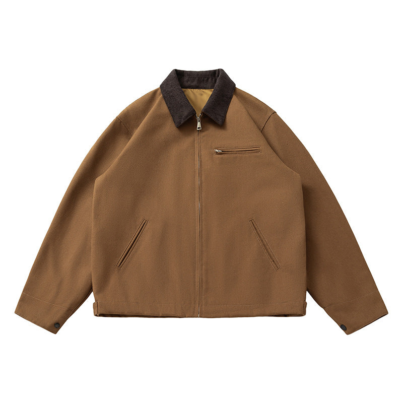 Mens Vintage Jackets West Coast Tooling Lapel Coloring Jacket vintage