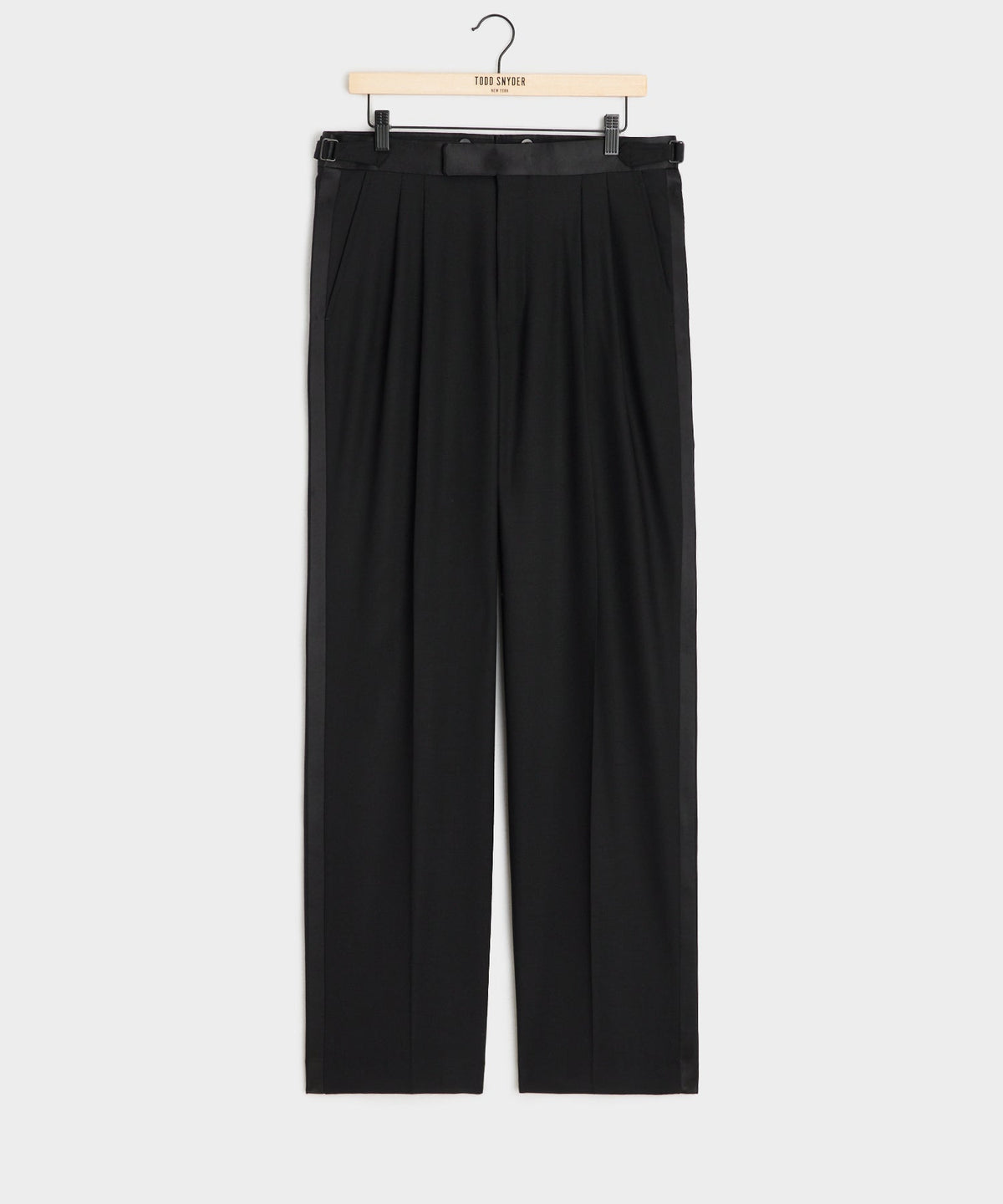 Relaxed Italian Wool Tuxedo Trouser