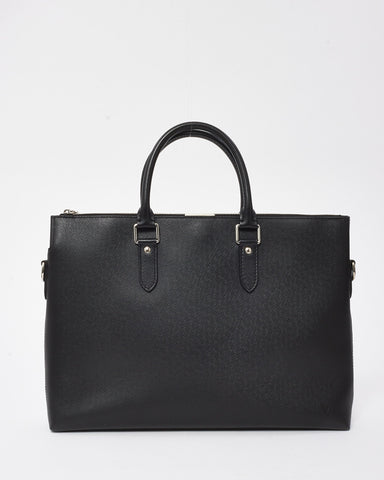 Louis Vuitton Black Taiga Leather Anton Soft 2Way Briefcase