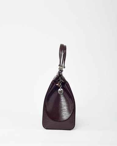 Louis Vuitton Purple Prune Shiny Epi Leather Brea MM Tote with Strap