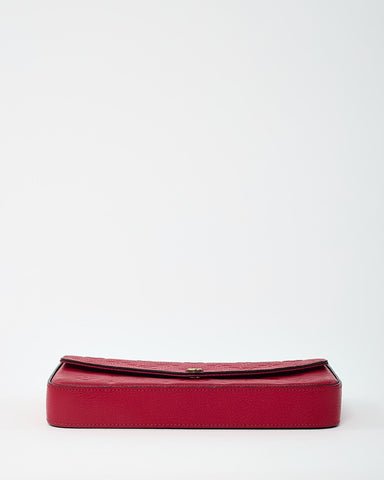 Louis Vuitton Red Monogram Empreinte Leather Felicie Pochette Crossbody Bag