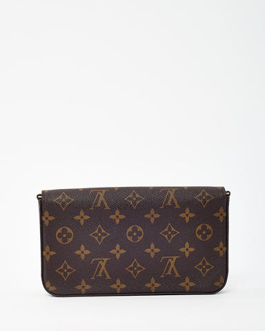 Louis Vuitton Monogram Coated Canvas Felicie Pochette Crossbody Bag
