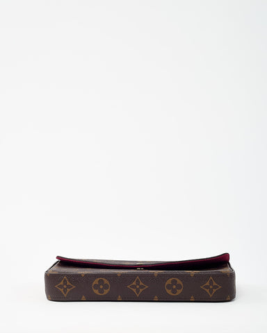Louis Vuitton Monogram Coated Canvas Felicie Pochette Crossbody Bag