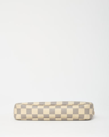Louis Vuitton White Damier Azur Coated Canvas Pochette Accessoires Shoulder Bag