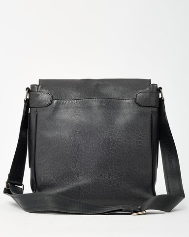 Louis Vuitton Black Taiga Leather Messenger Bag