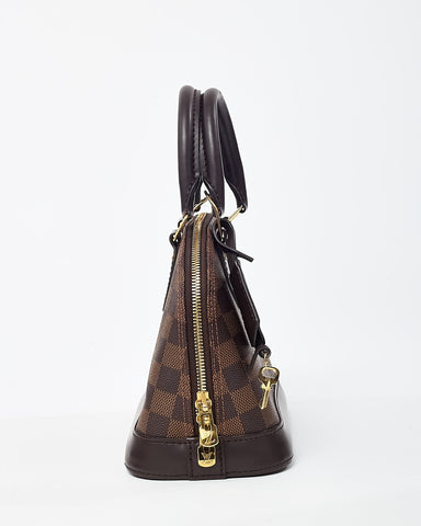 Louis Vuitton Damier Ebene Coated Canvas Alma BB Handbag