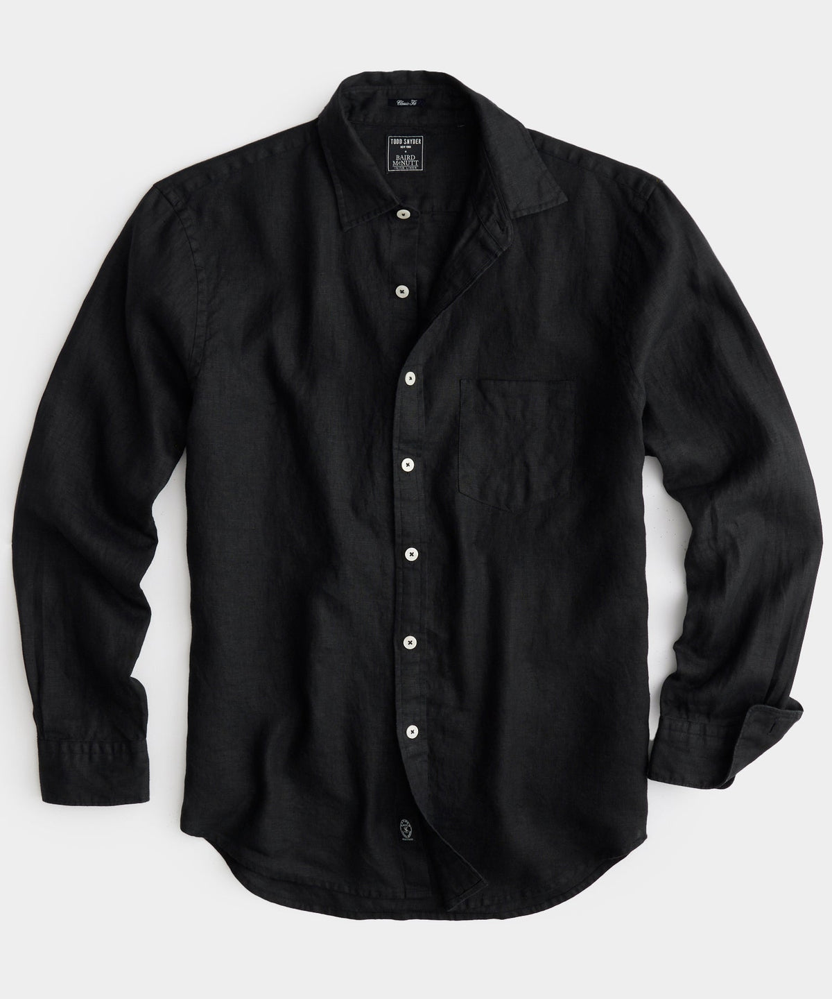 Slim Sea Soft Irish Linen Point Collar Shirt