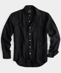 Slim Sea Soft Irish Linen Point Collar Shirt