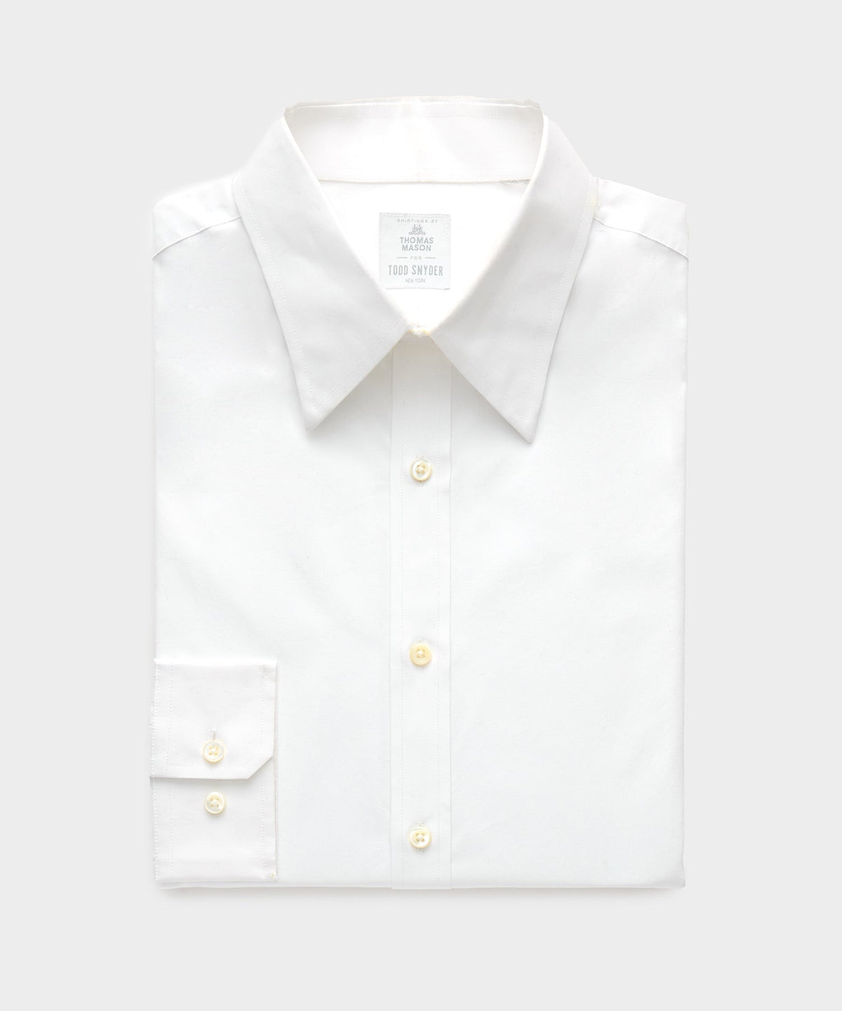 Poplin Long Point Collar Dress Shirt