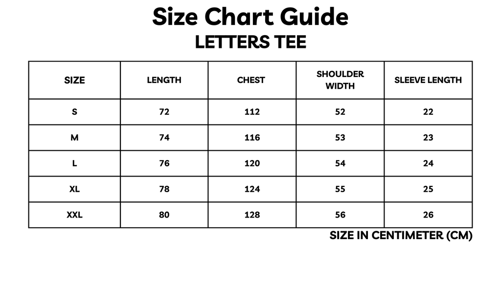Letters T-shirt